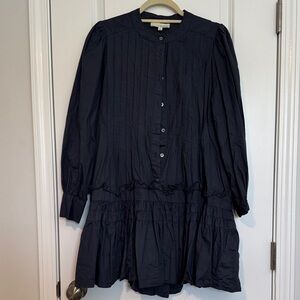 Pinch Navy Button-Down Dress